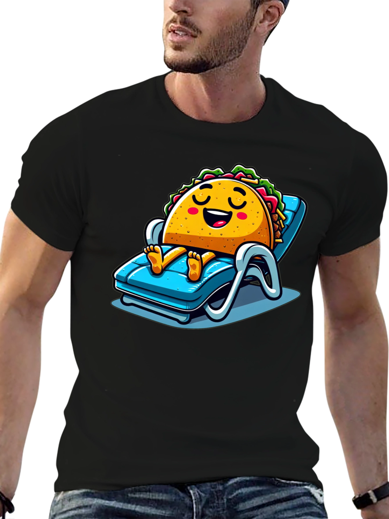Relaxing Taco Graphic T-Shirt