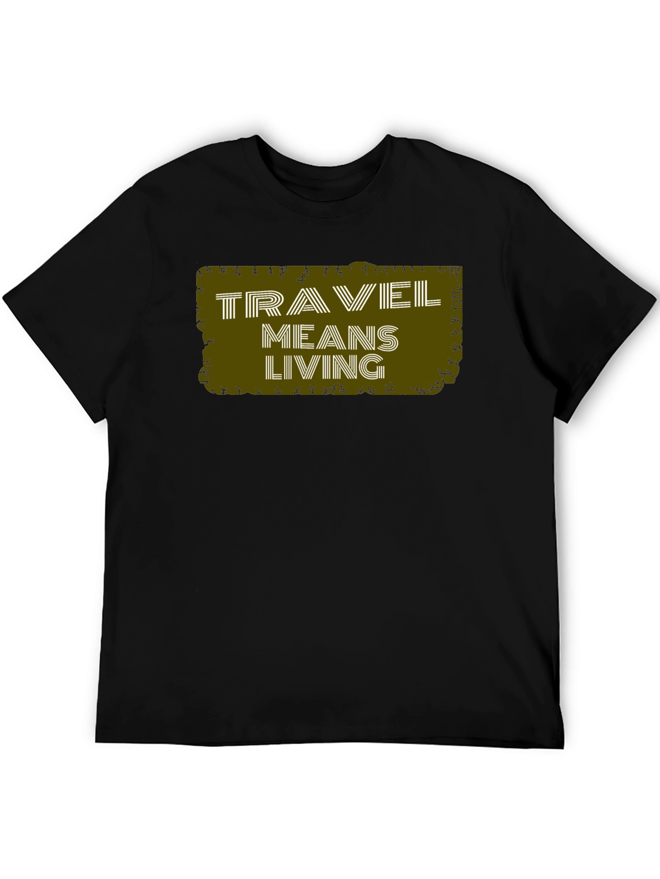 Travel Means Living Graphic Tee - Black