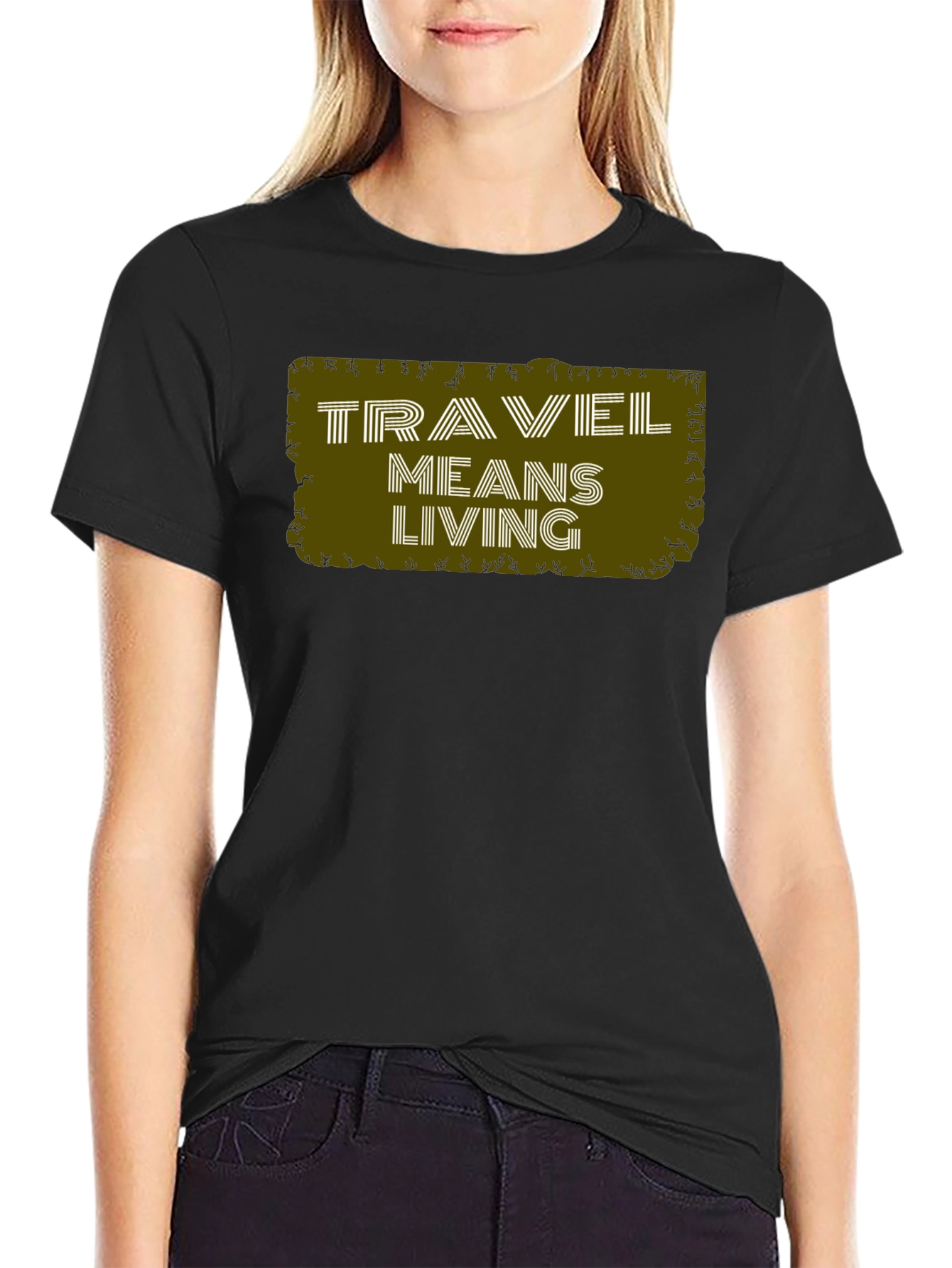 Travel Means Living Graphic Tee - Black
