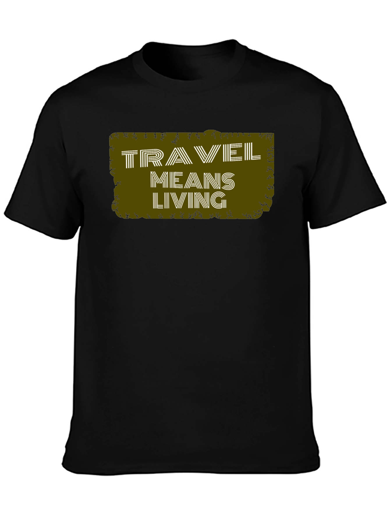 Travel Means Living Graphic Tee - Black