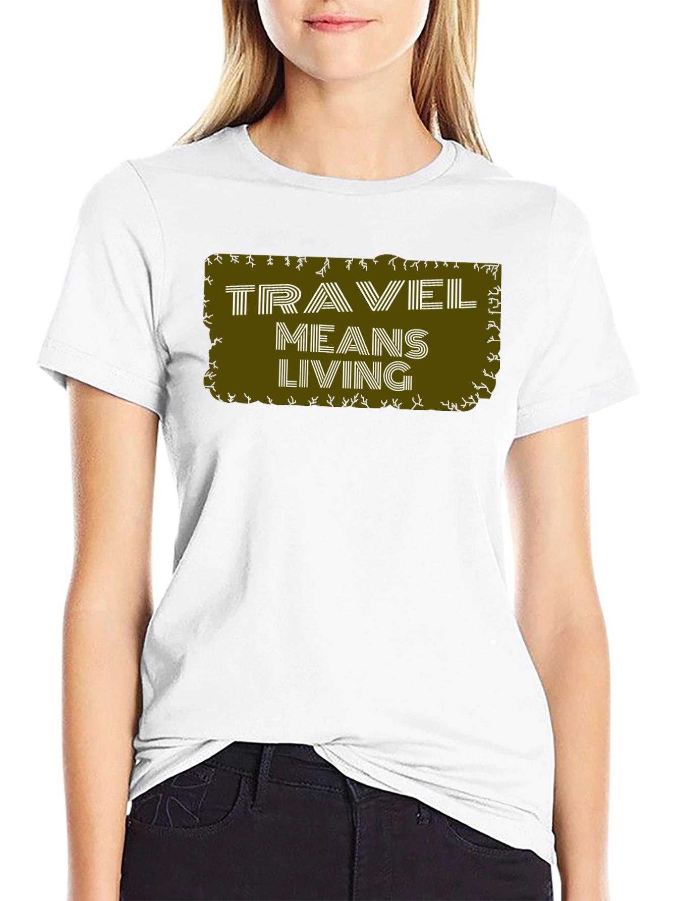 Travel Means Living Graphic Tee - Black