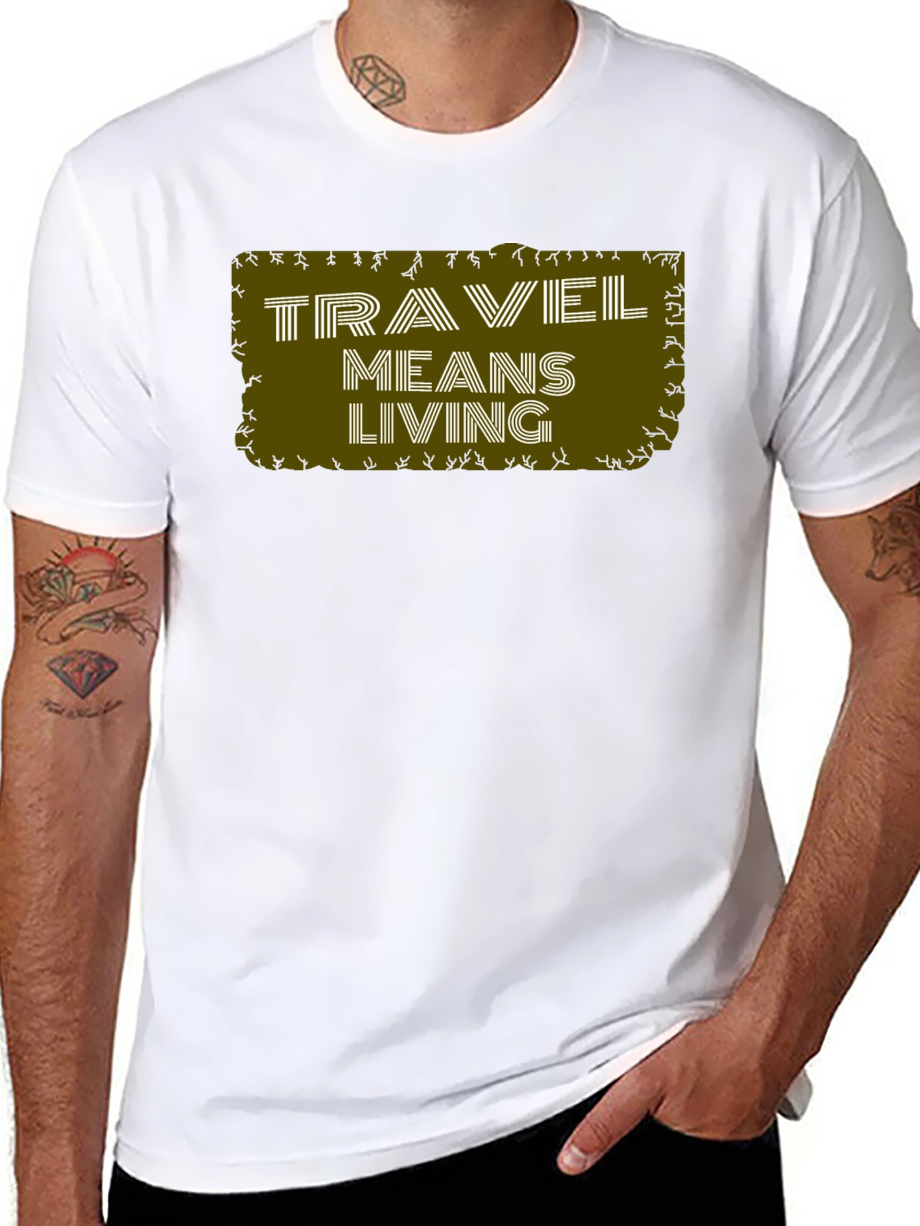 Travel Means Living Graphic Tee - Black
