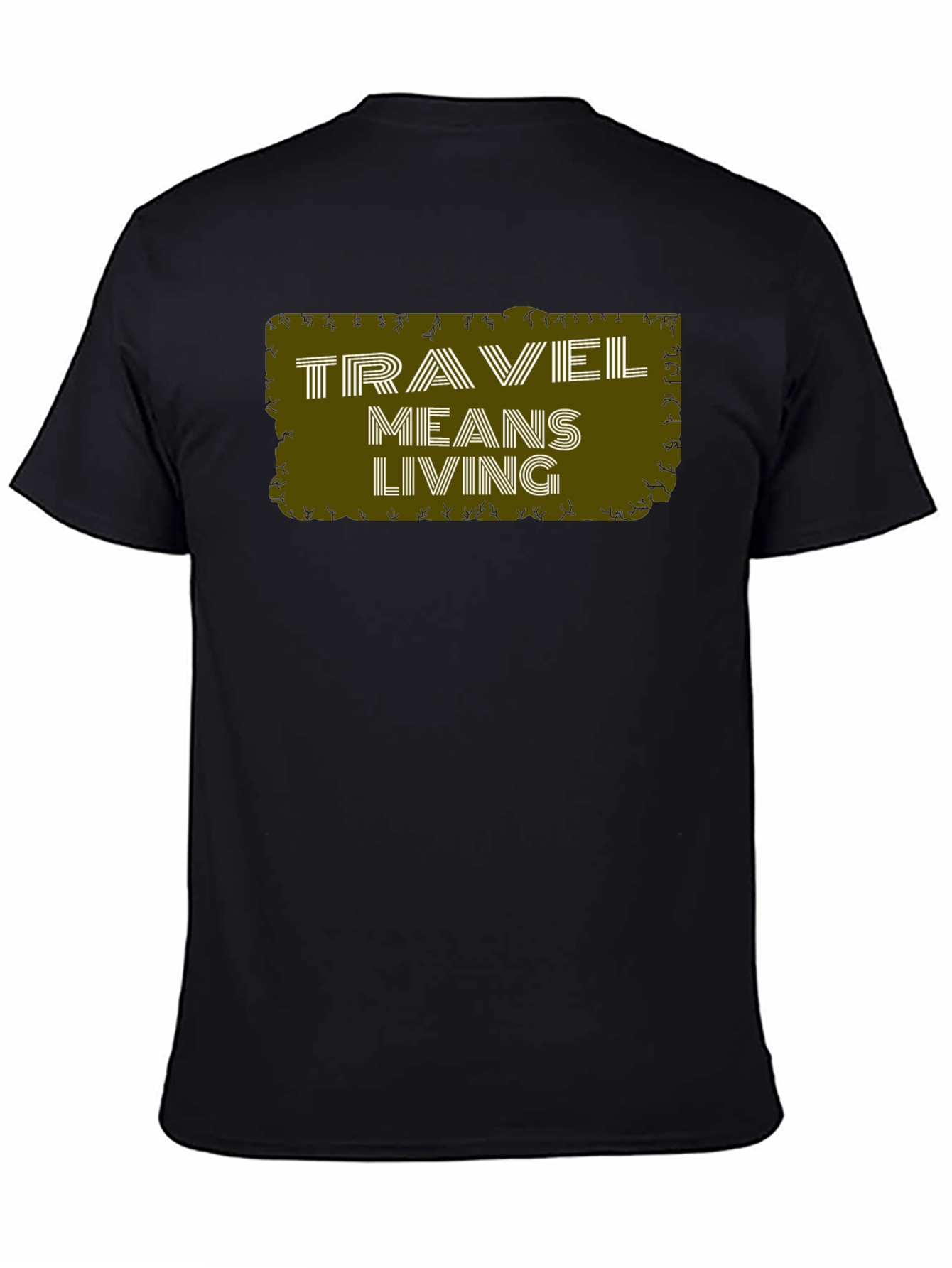 Travel Means Living Graphic Tee - Black