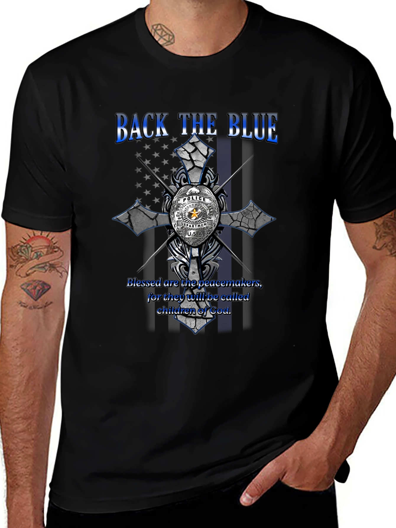 Back the Blue T-Shirt - Police Support
