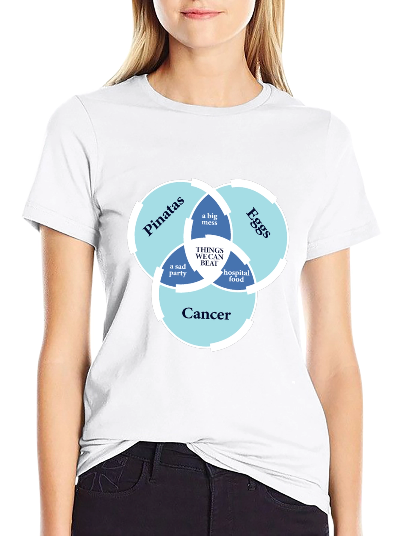 Humorous T-Shirt: Things We Can Beat Venn Diagram