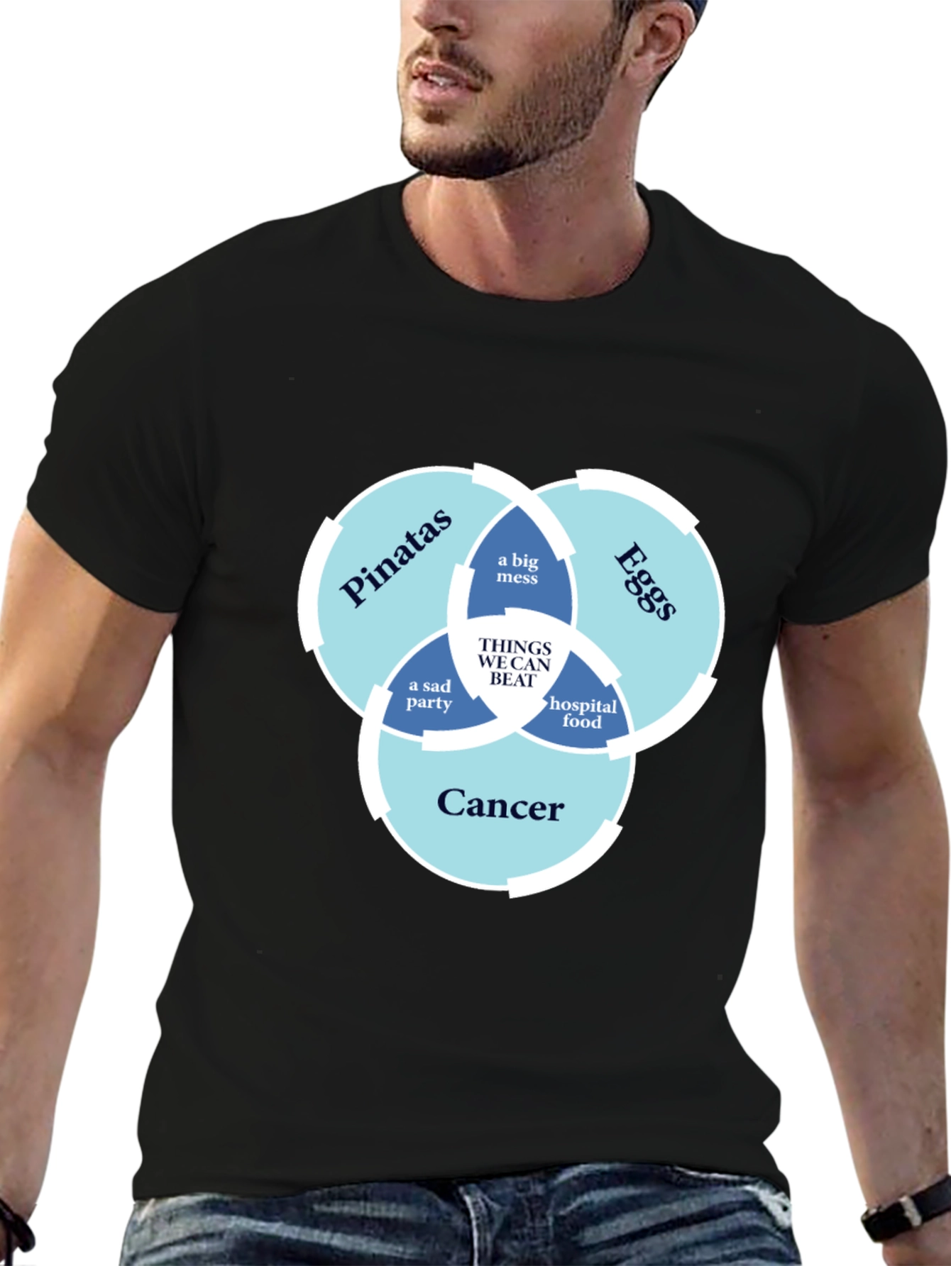 Humorous T-Shirt: Things We Can Beat Venn Diagram