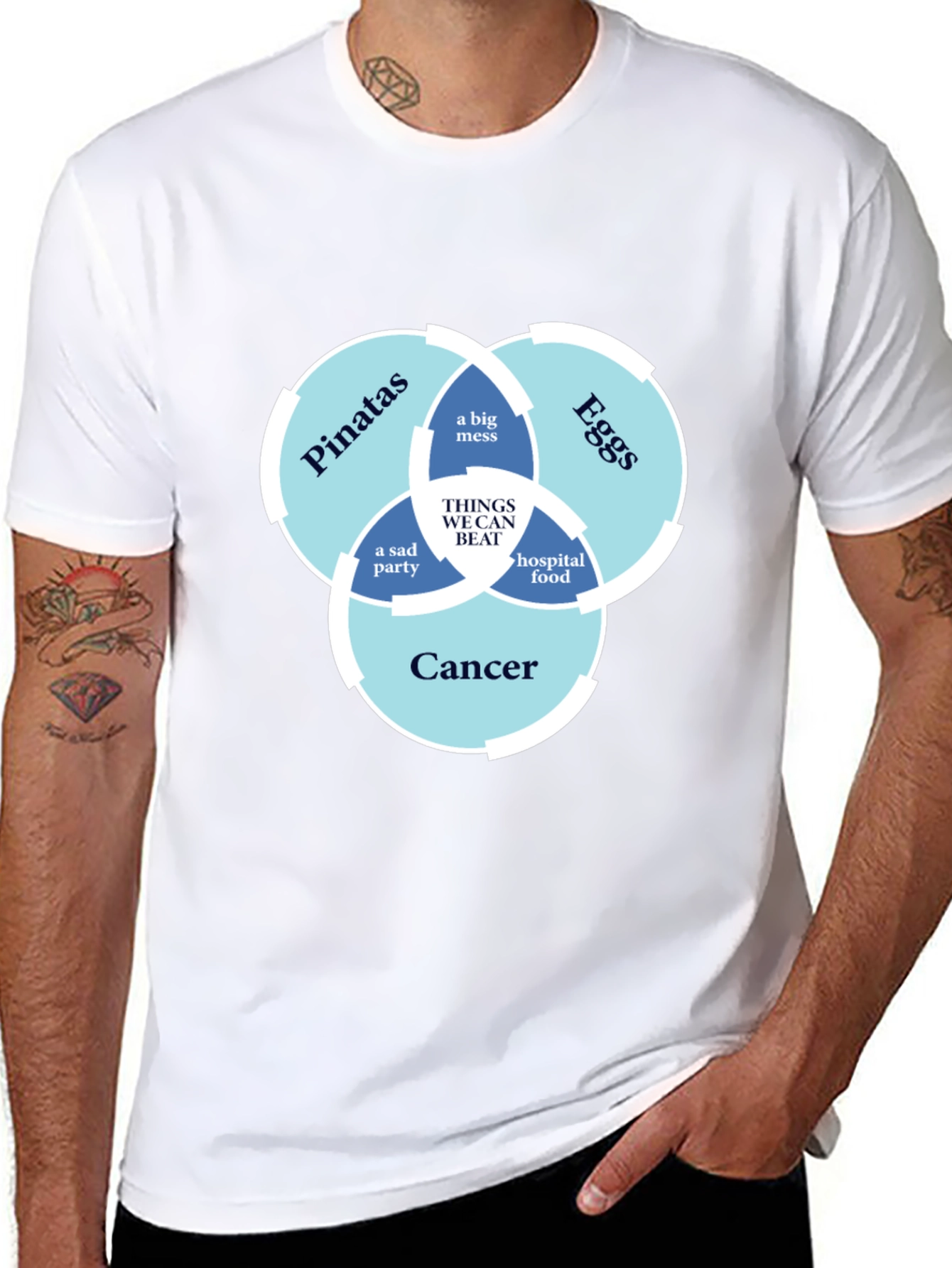 Humorous T-Shirt: Things We Can Beat Venn Diagram