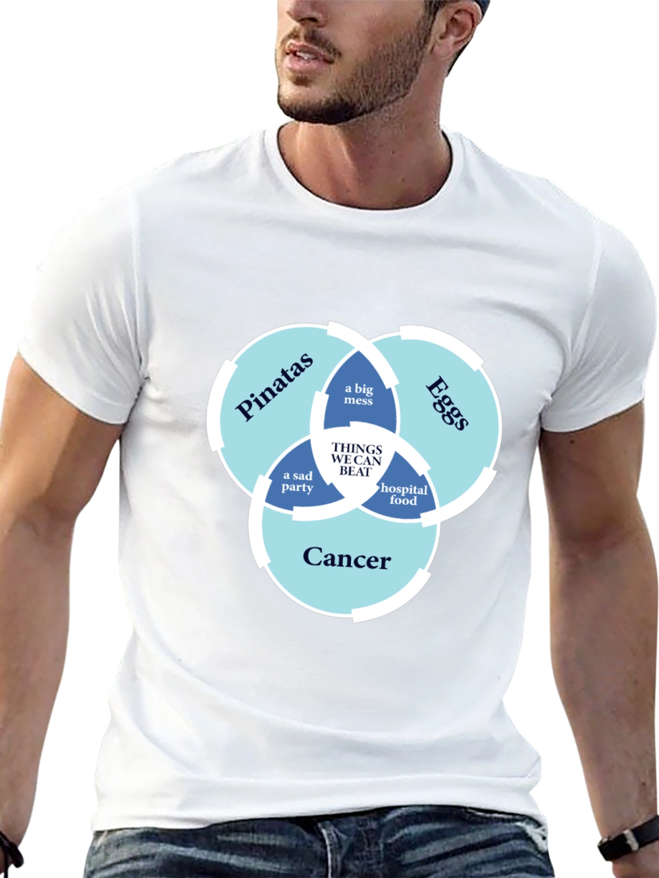 Humorous T-Shirt: Things We Can Beat Venn Diagram