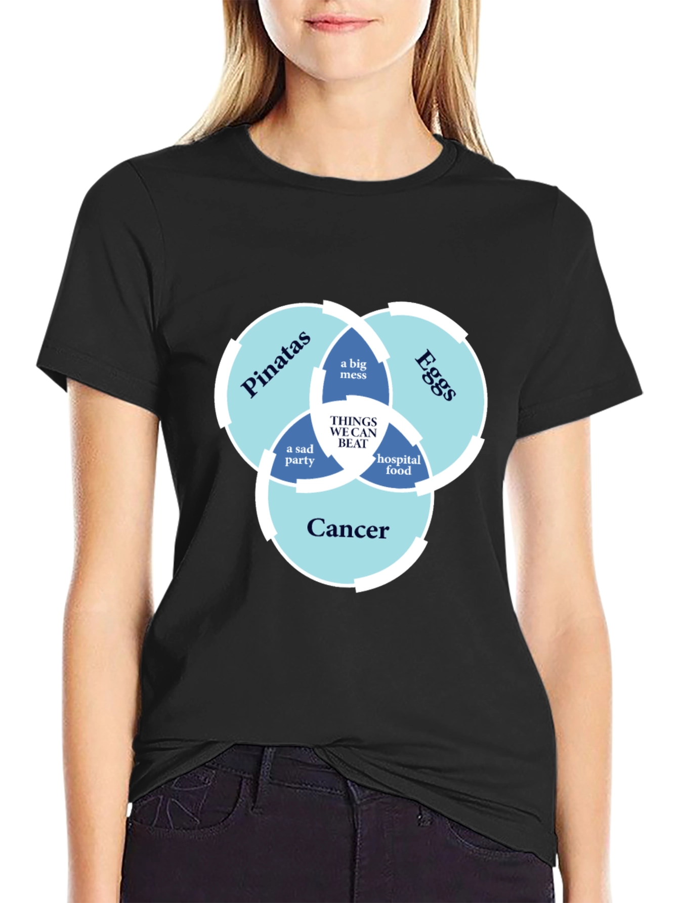 Humorous T-Shirt: Things We Can Beat Venn Diagram
