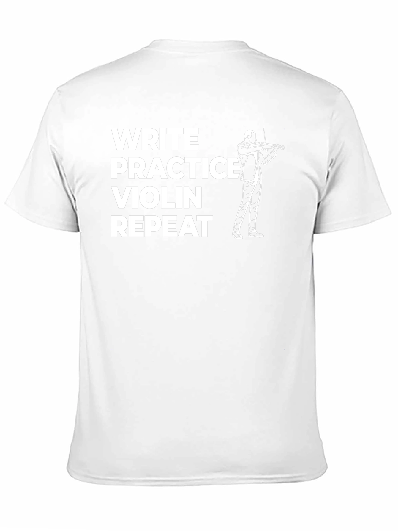 Write Practice Violin Repeat Graphic Tee