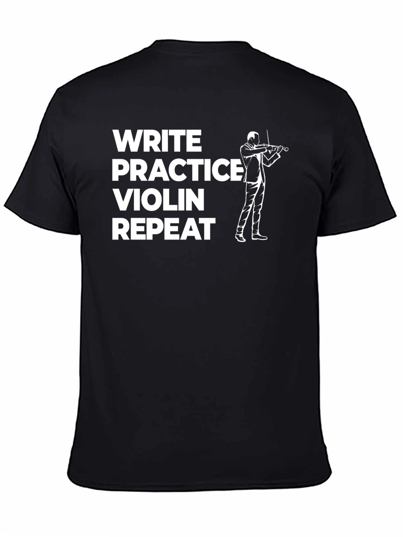 Write Practice Violin Repeat Graphic Tee