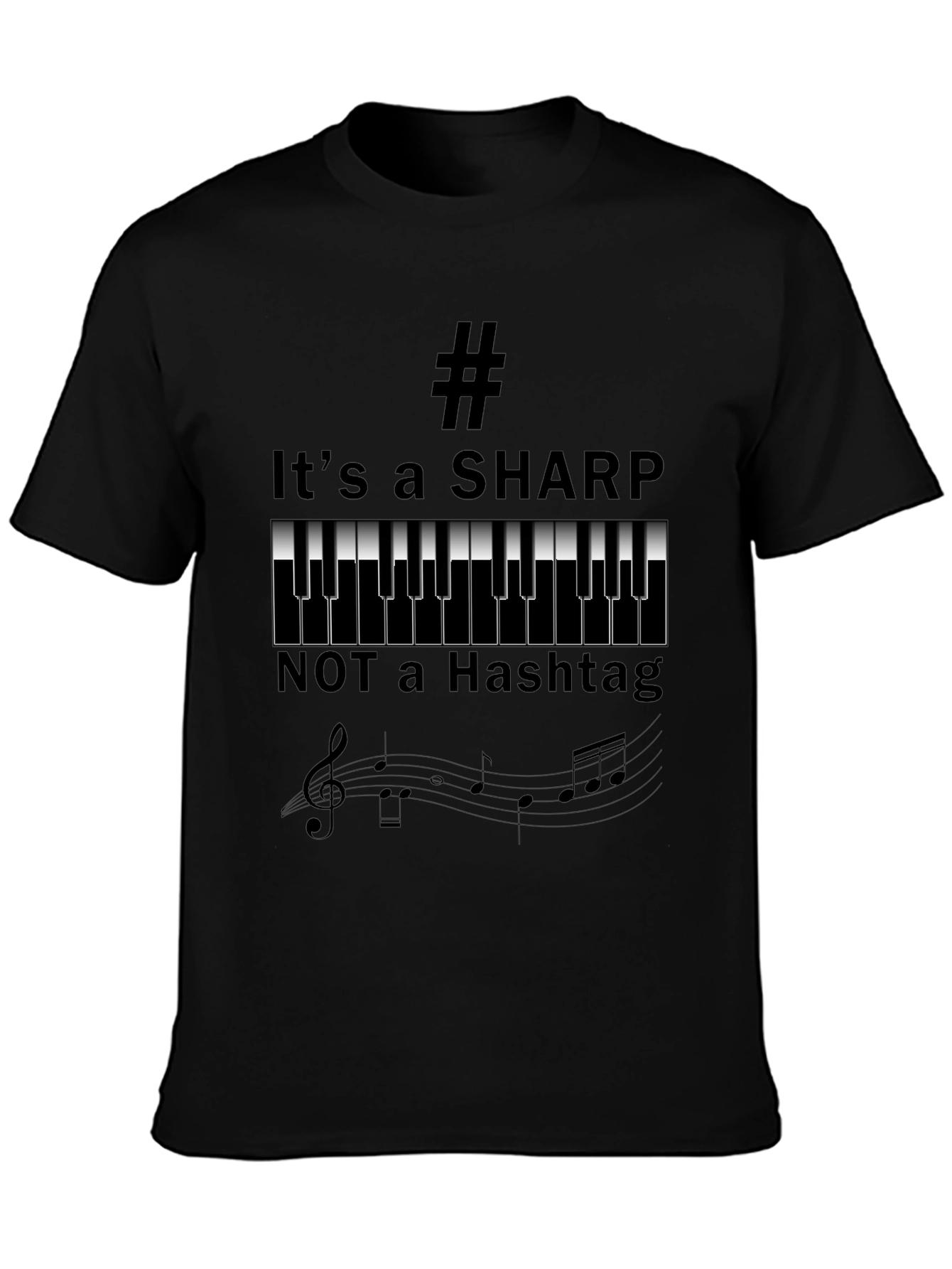 Its a Sharp Music Shirt - Funny Musician Tee