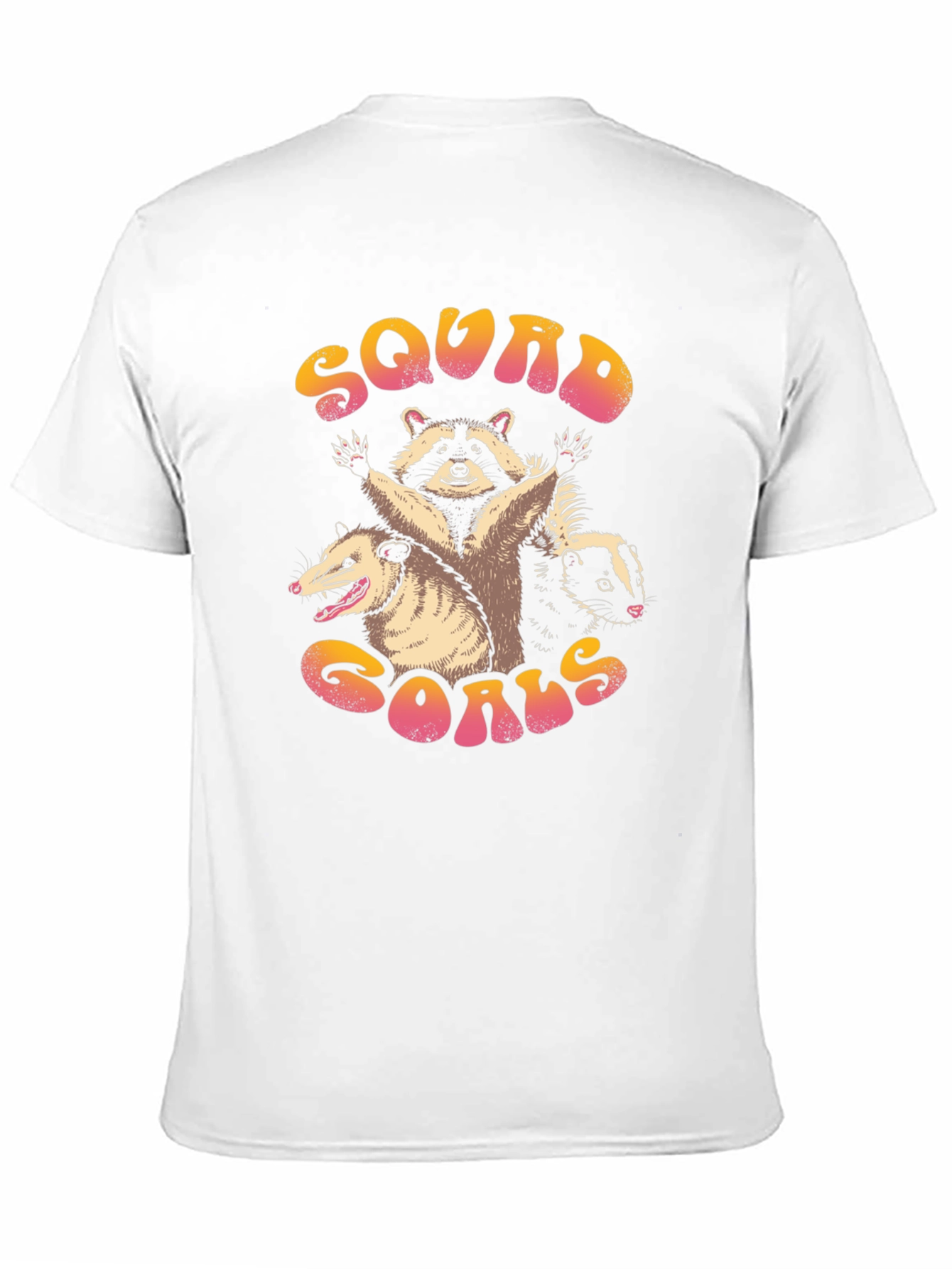 Squad Goals Graphic Tee - Raccoon Opossum Skunk