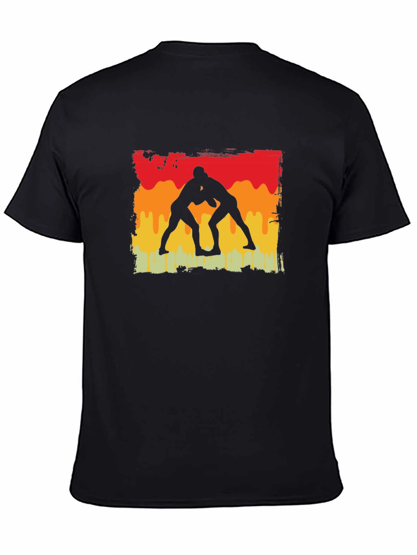 Wrestling Silhouette Graphic Tee