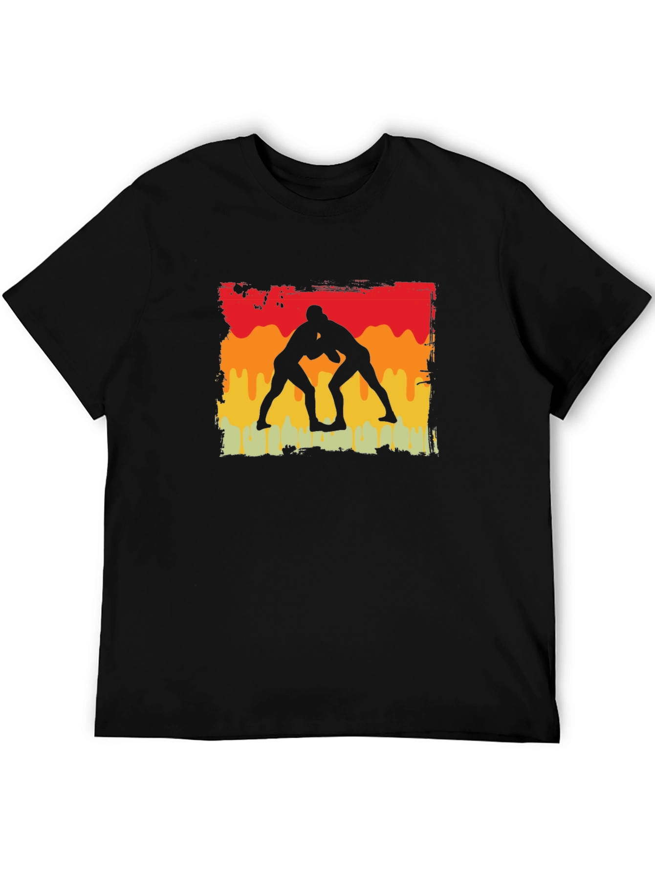 Wrestling Silhouette Graphic Tee