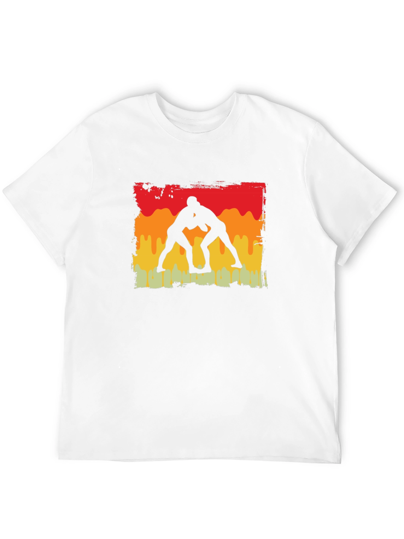 Wrestling Silhouette Graphic Tee