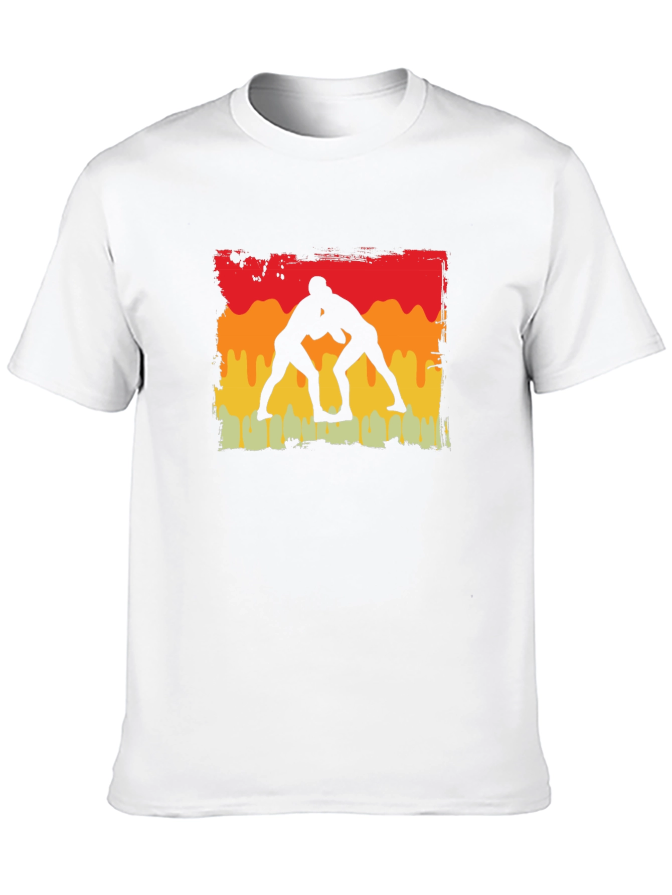 Wrestling Silhouette Graphic Tee