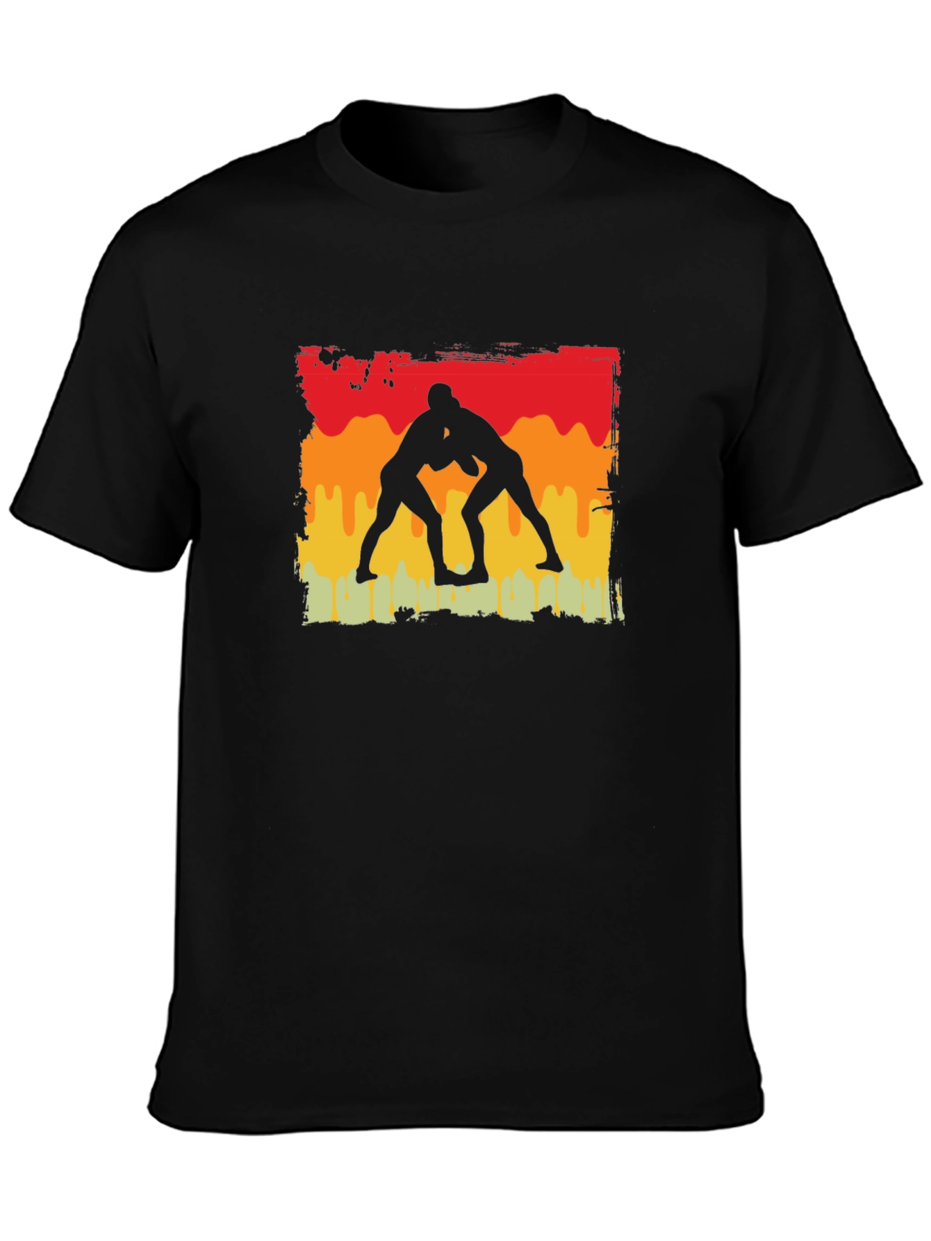 Wrestling Silhouette Graphic Tee