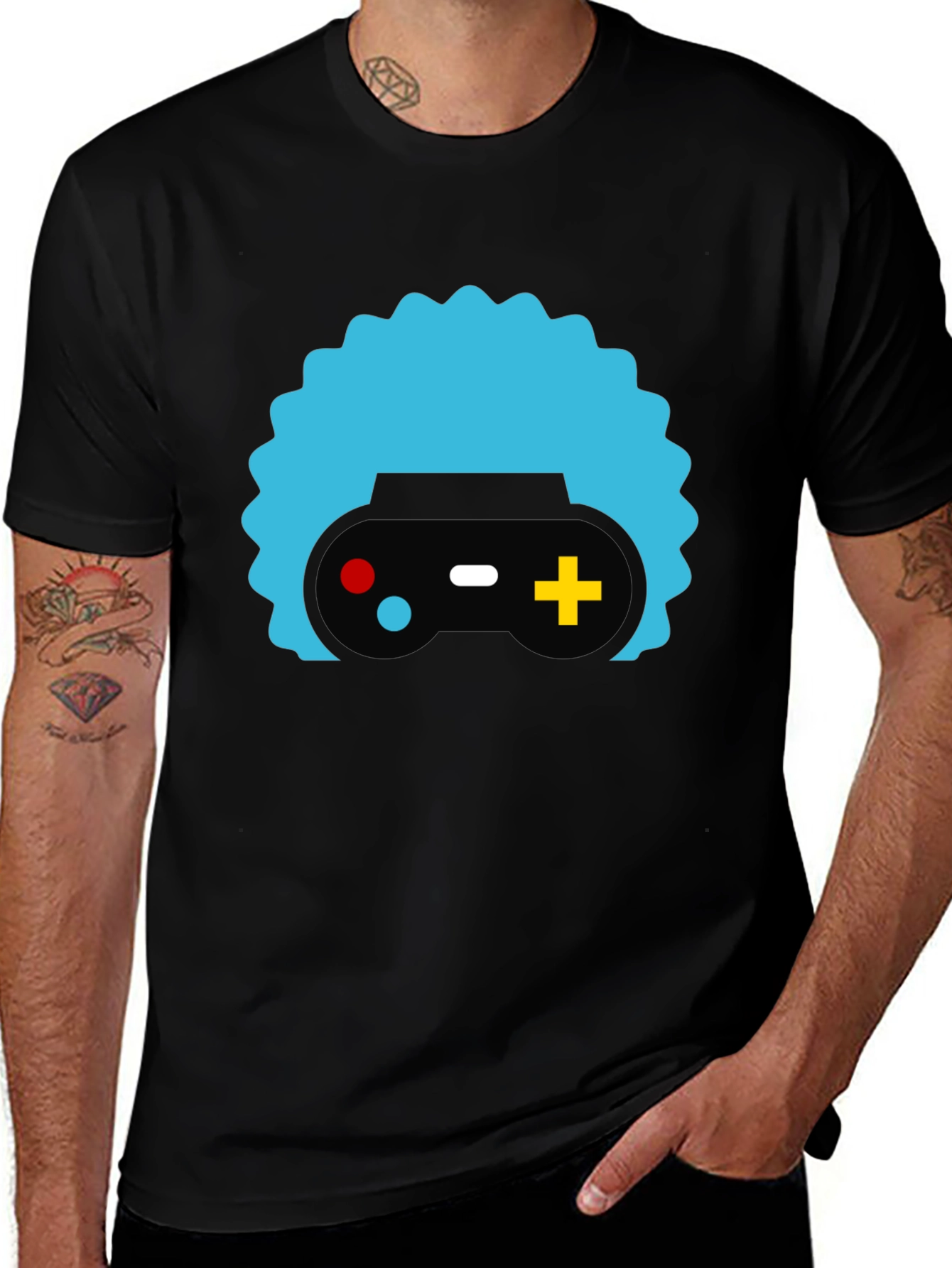 Gamer Controller Graphic T-Shirt - Trendy Casual Tee