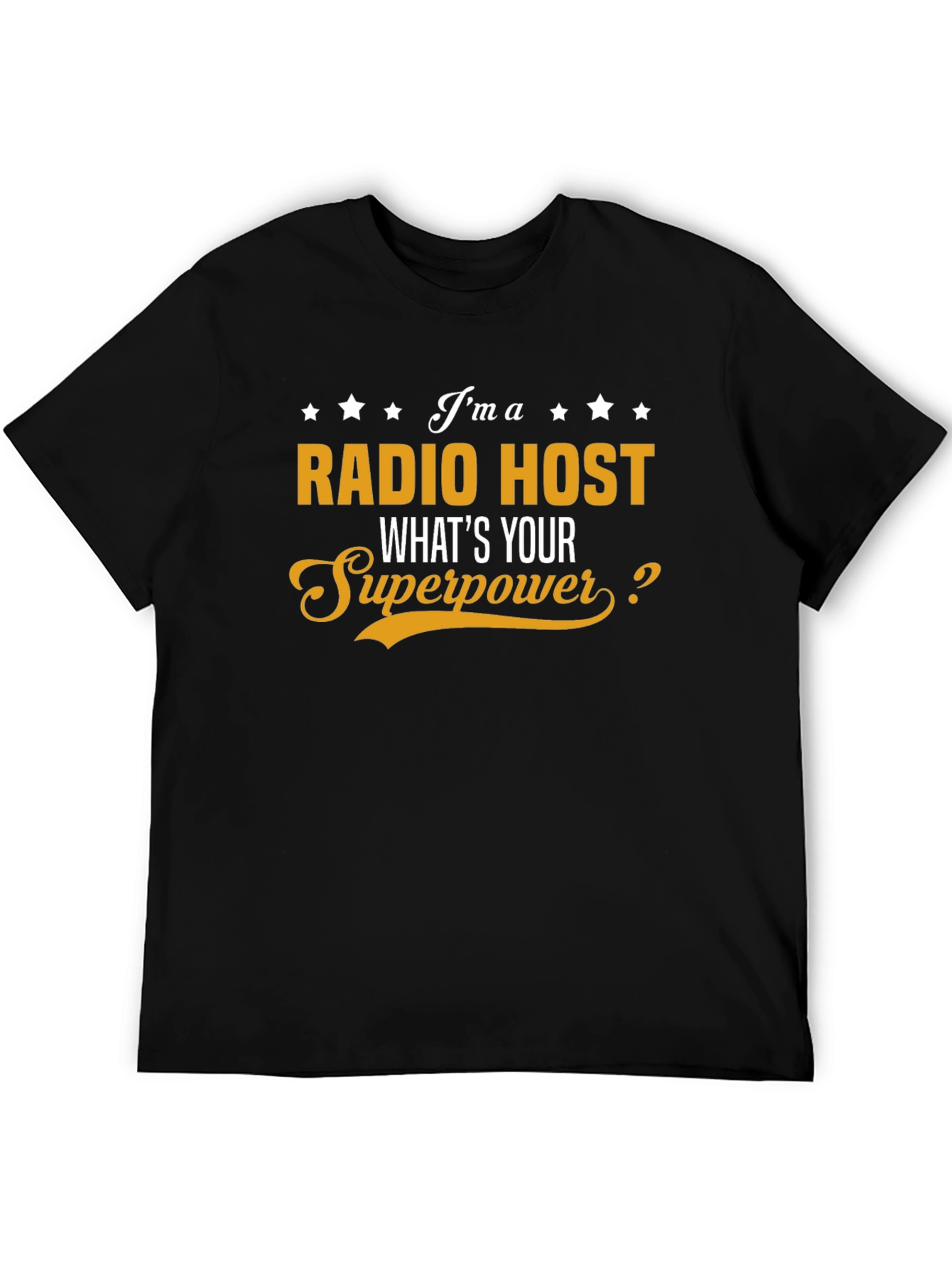 Radio Host Superpower Graphic T-Shirt