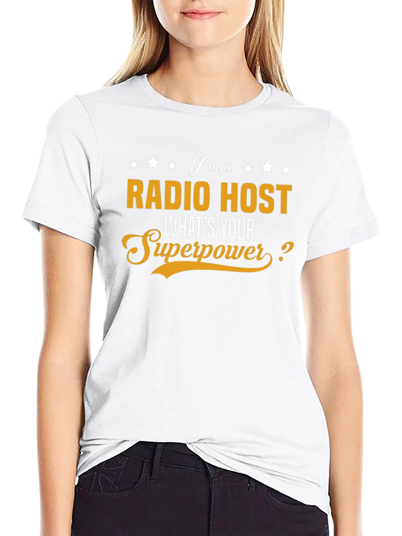Radio Host Superpower Graphic T-Shirt