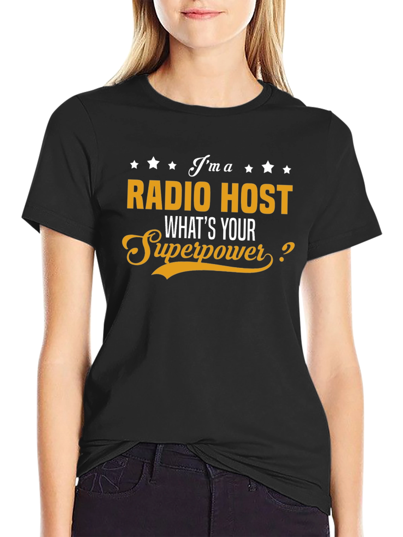 Radio Host Superpower Graphic T-Shirt