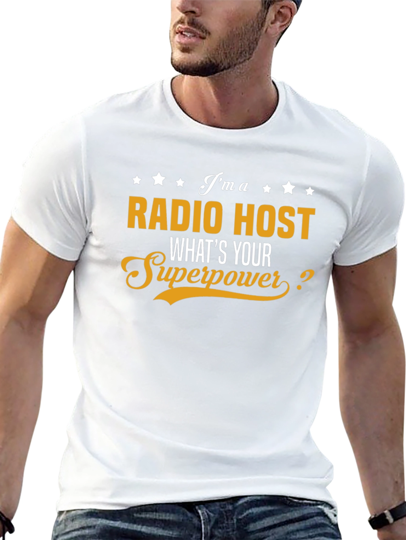 Radio Host Superpower Graphic T-Shirt