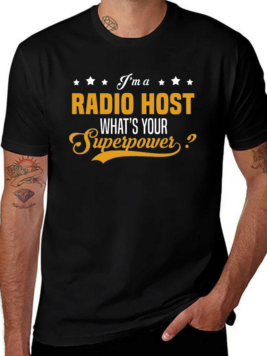 Radio Host Superpower Graphic T-Shirt