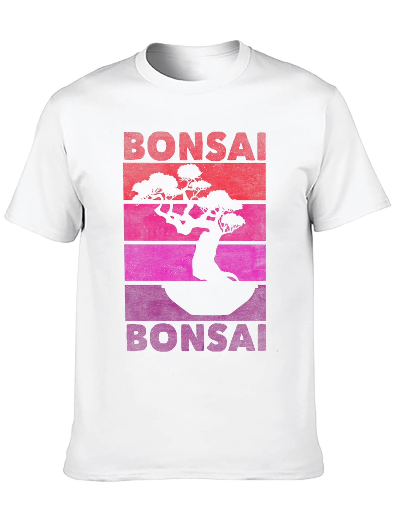 Bonsai Tree Retro T-Shirt - Unique Graphic Tee