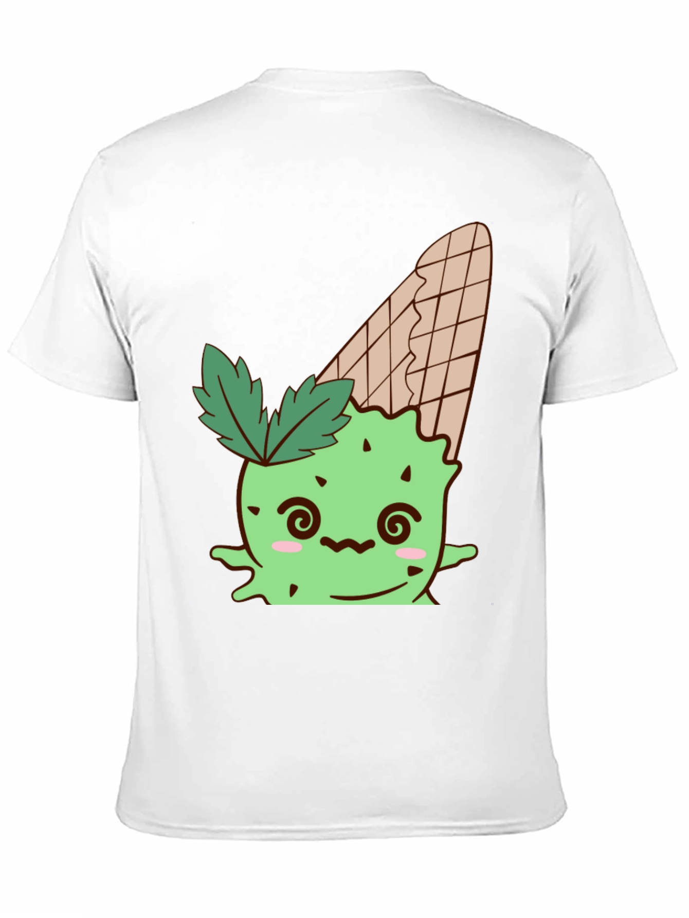 Ice Cream Cone Monster Graphic Tee - Black