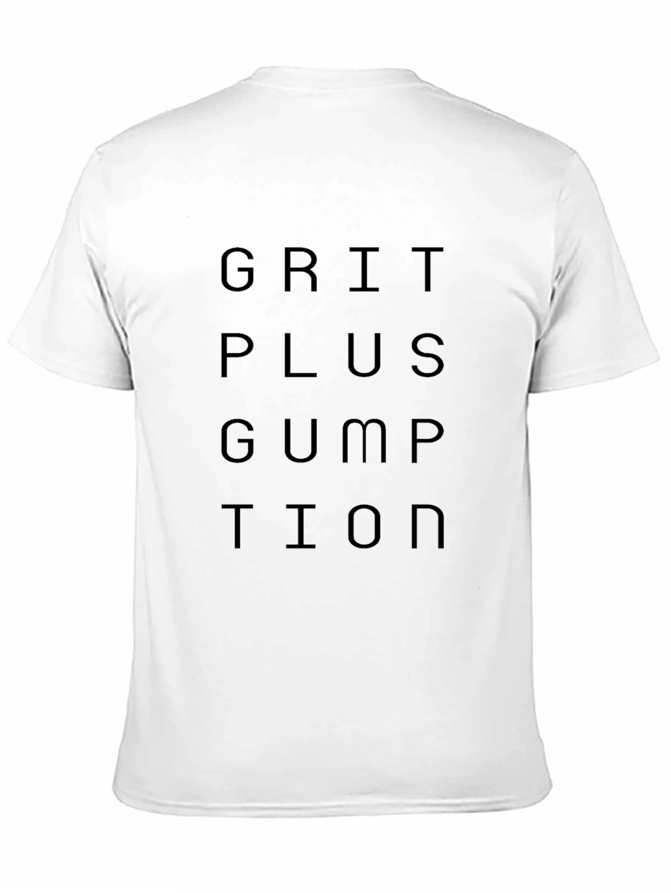 Grit Plus Gumption Graphic Tee - Black Cotton T-Shirt