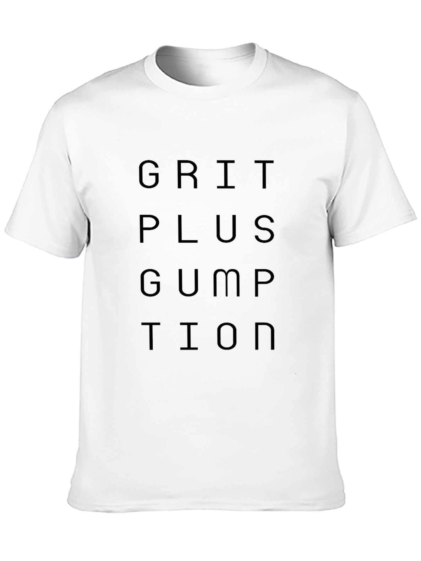 Grit Plus Gumption Graphic Tee - Black Cotton T-Shirt