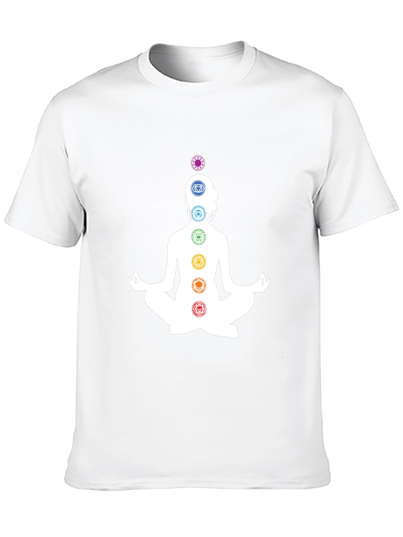 Chakra Meditation T-Shirt - Black Yoga Tee