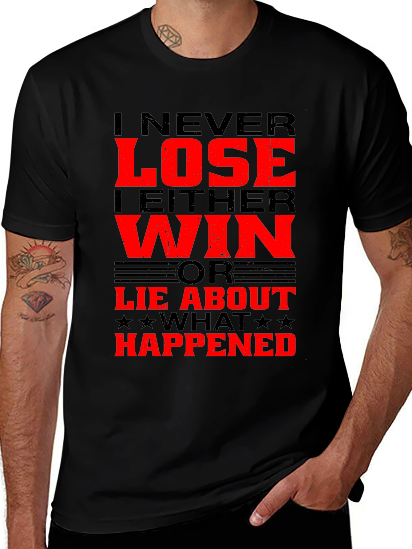 I Never Lose T-Shirt - Funny Slogan Tee