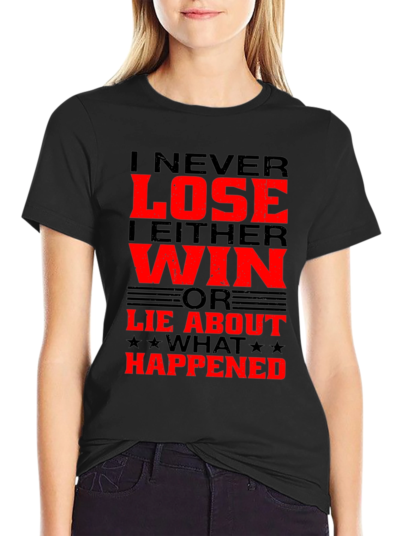 I Never Lose T-Shirt - Funny Slogan Tee