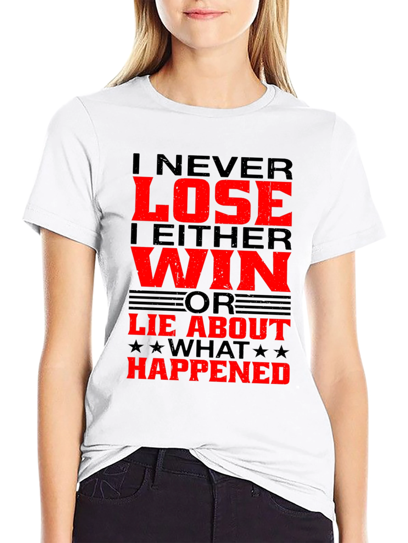 I Never Lose T-Shirt - Funny Slogan Tee