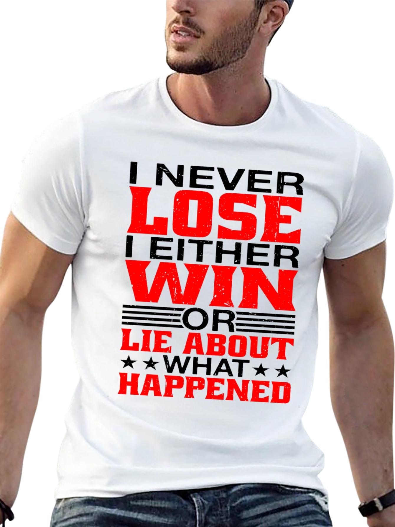 I Never Lose T-Shirt - Funny Slogan Tee