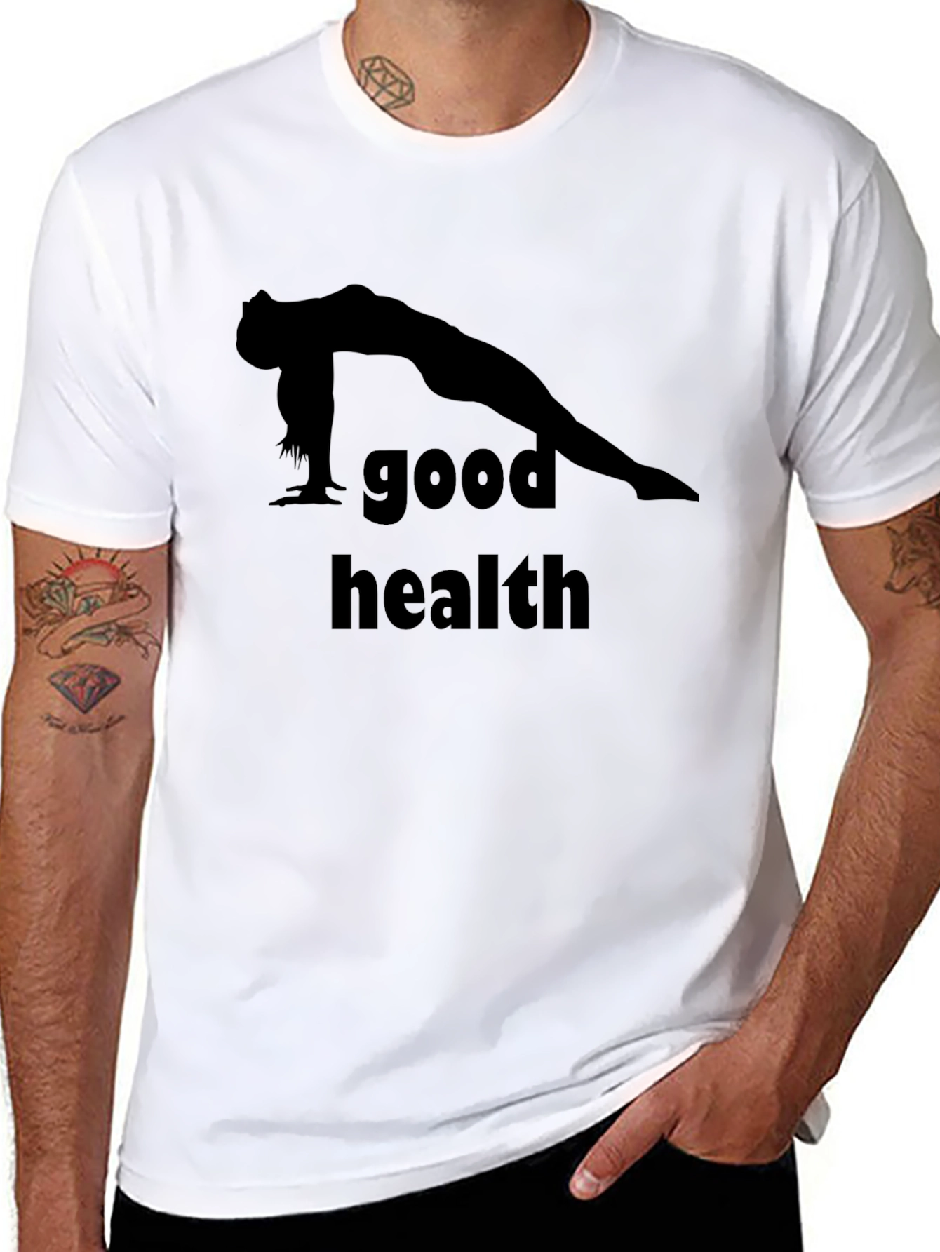 Good Health Yoga Tee - Black T-Shirt
