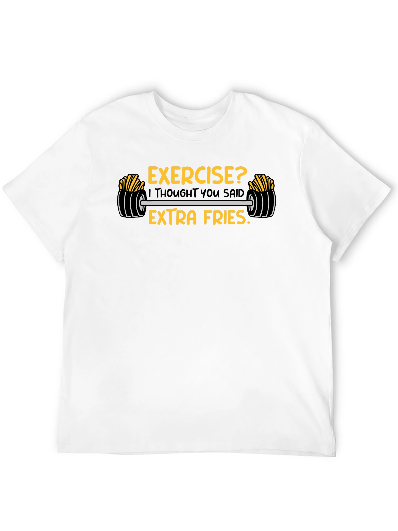 Funny Extra Fries Graphic T-Shirt