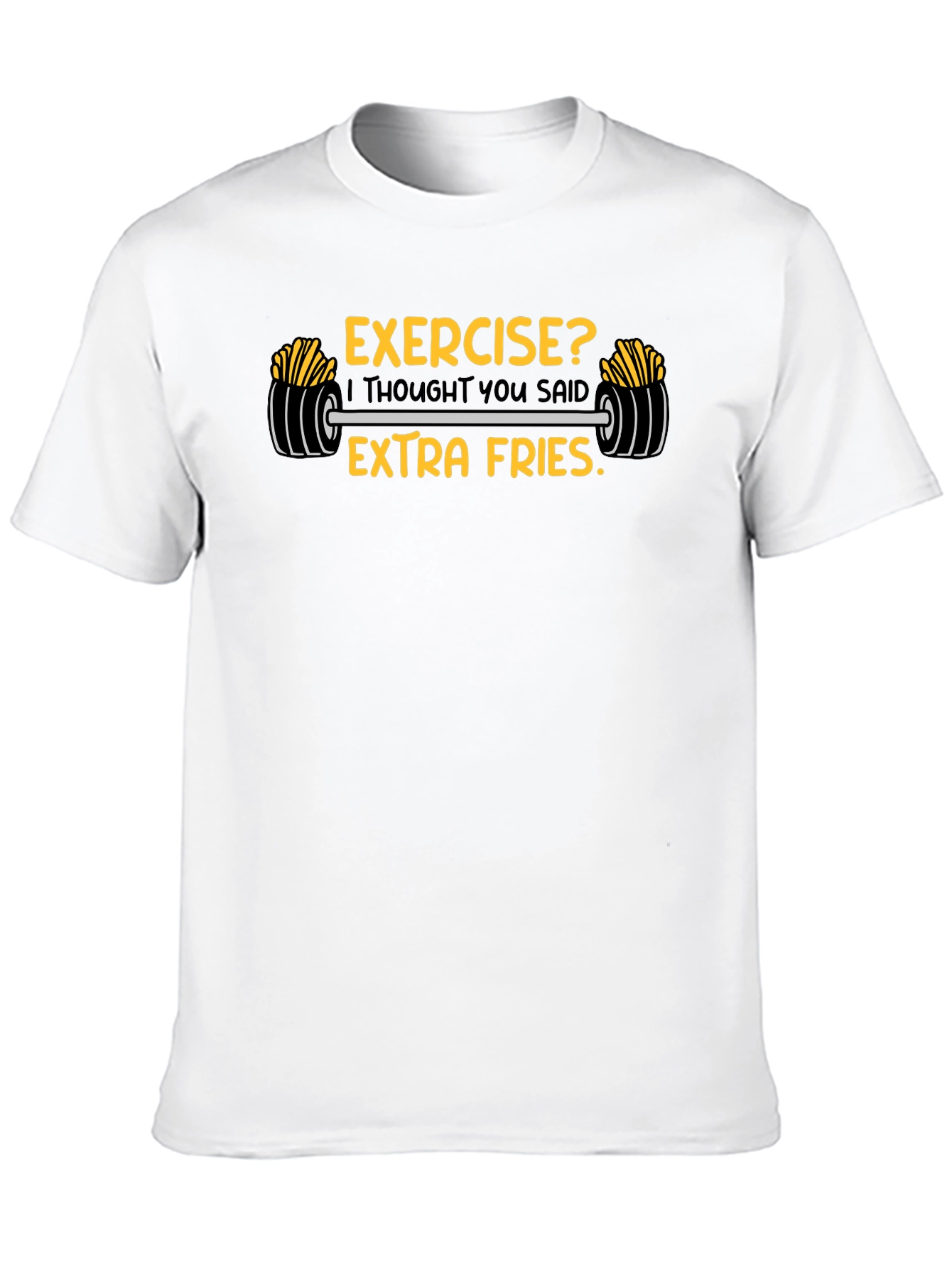 Funny Extra Fries Graphic T-Shirt