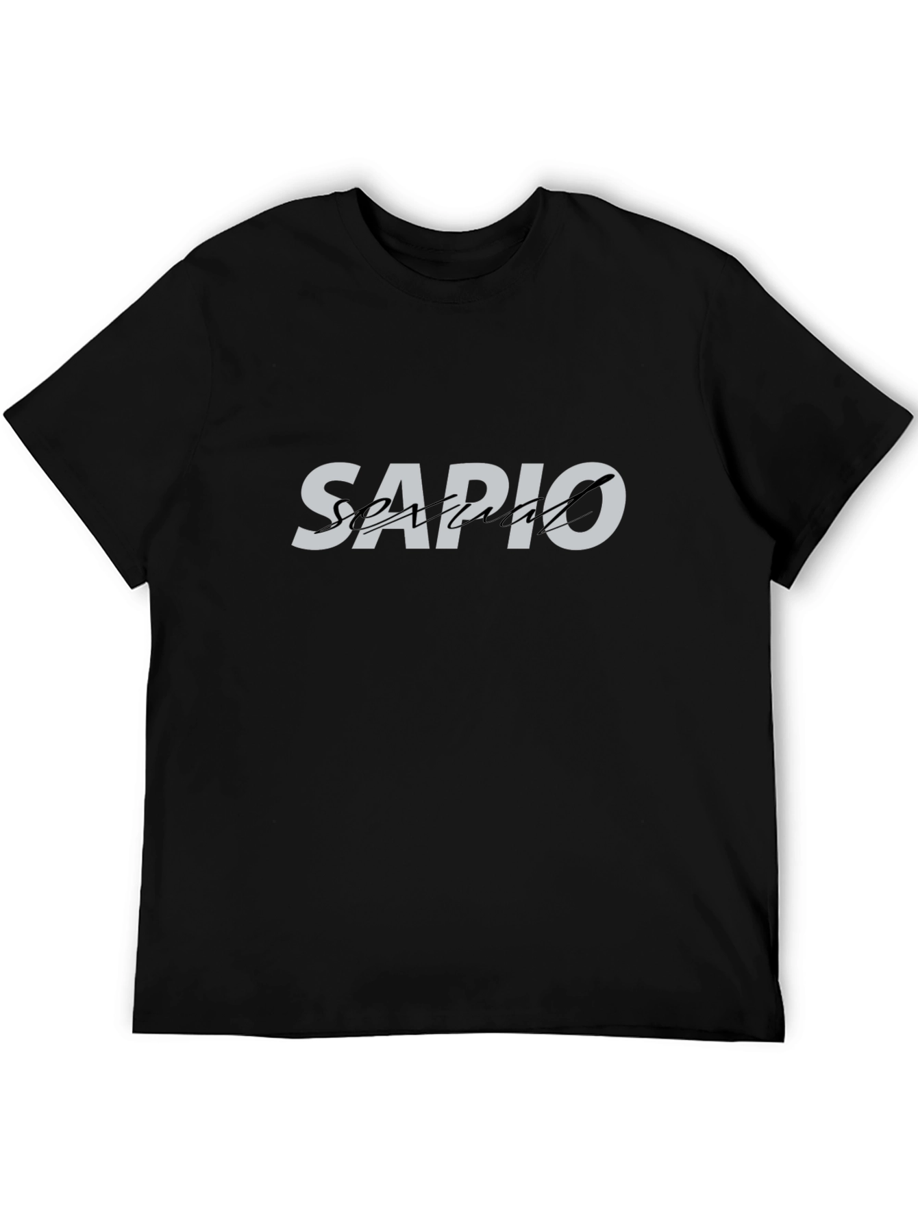 Sapio Spartan Black Graphic T-Shirt - Trendy Casual Wear