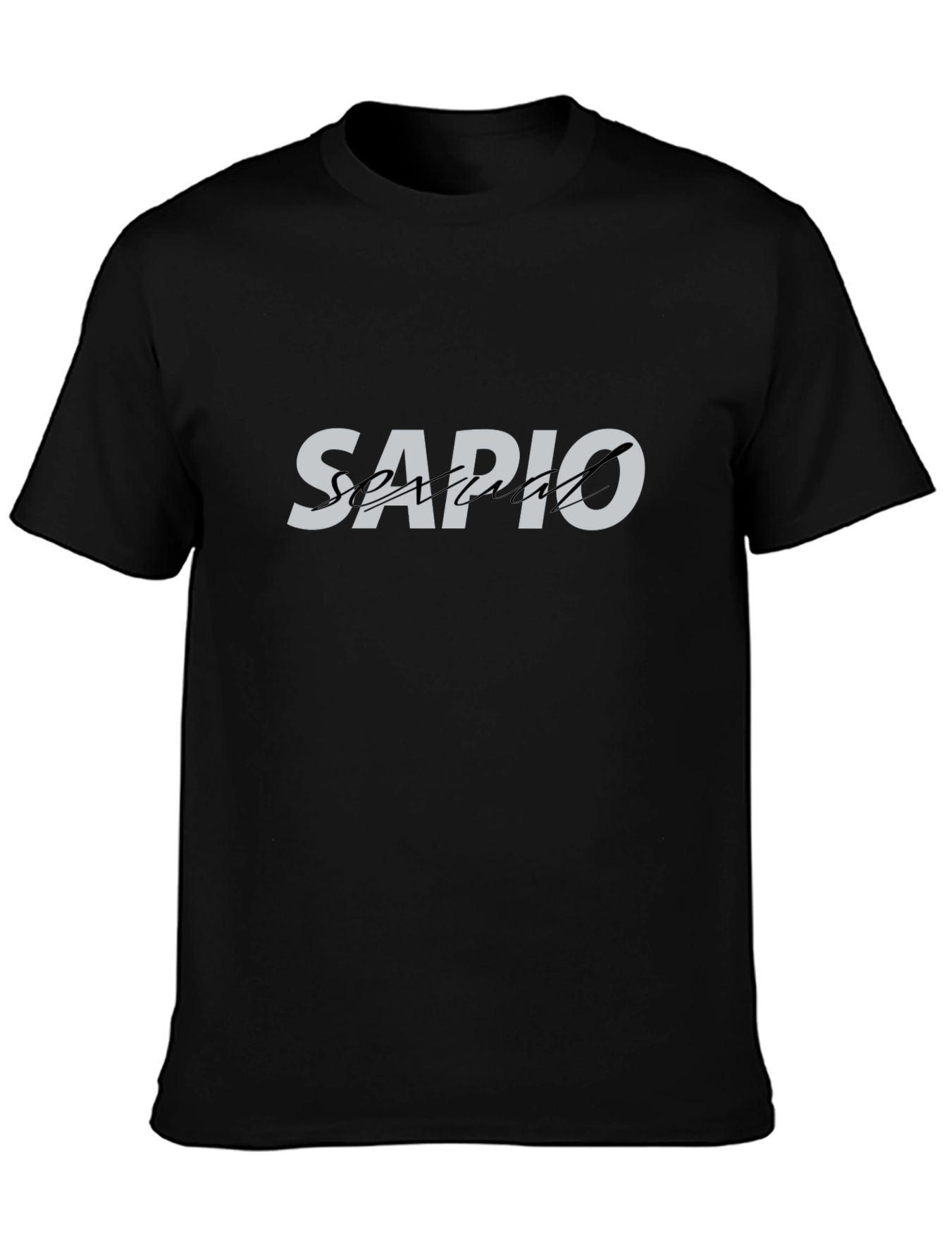 Sapio Spartan Black Graphic T-Shirt - Trendy Casual Wear