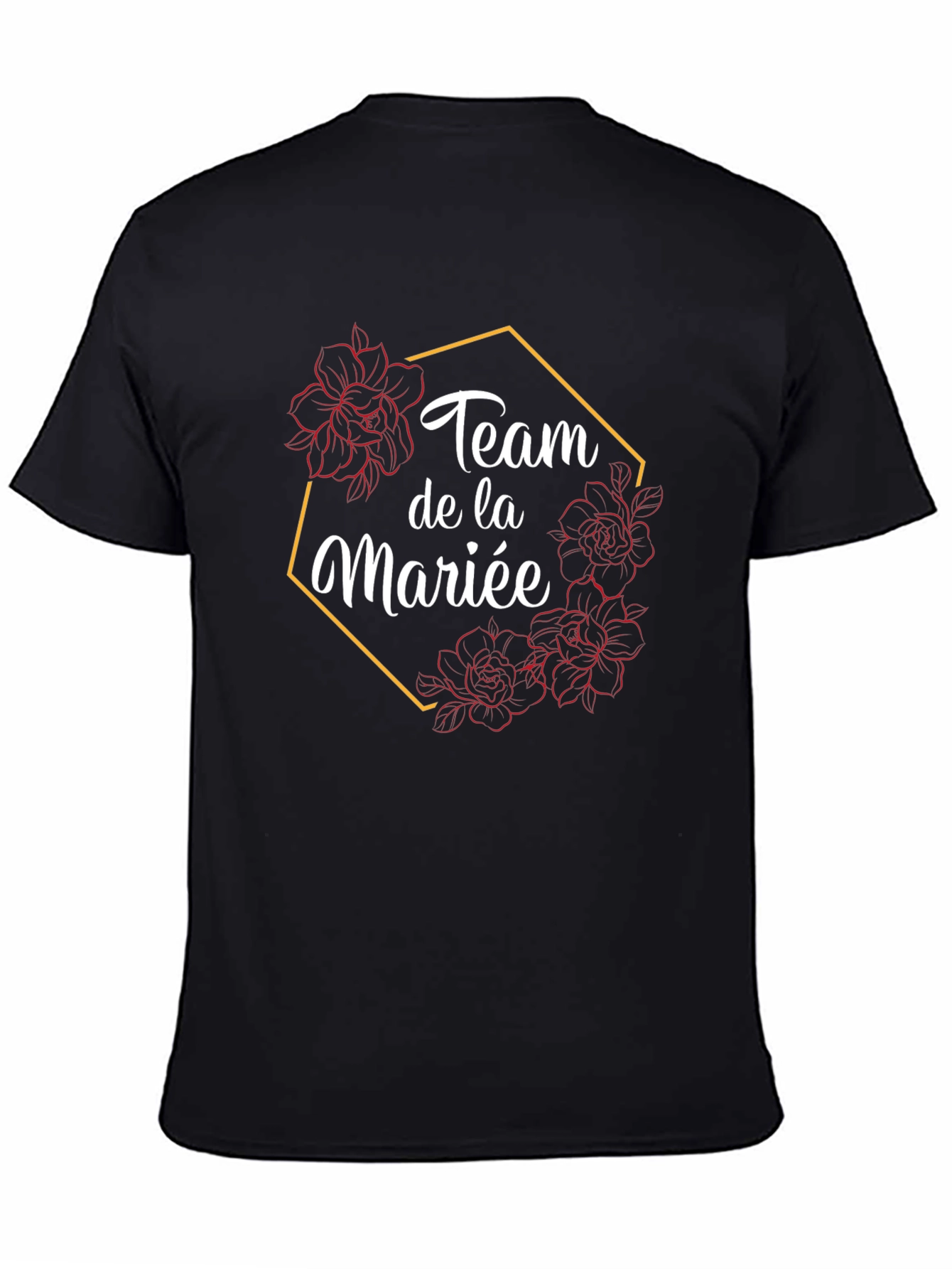 Team de la Mariée Black Graphic Tee