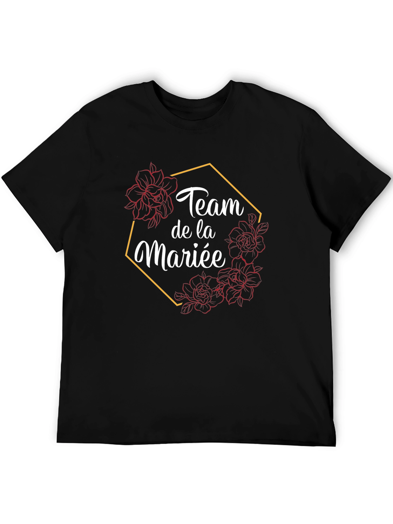 Team de la Mariée Black Graphic Tee