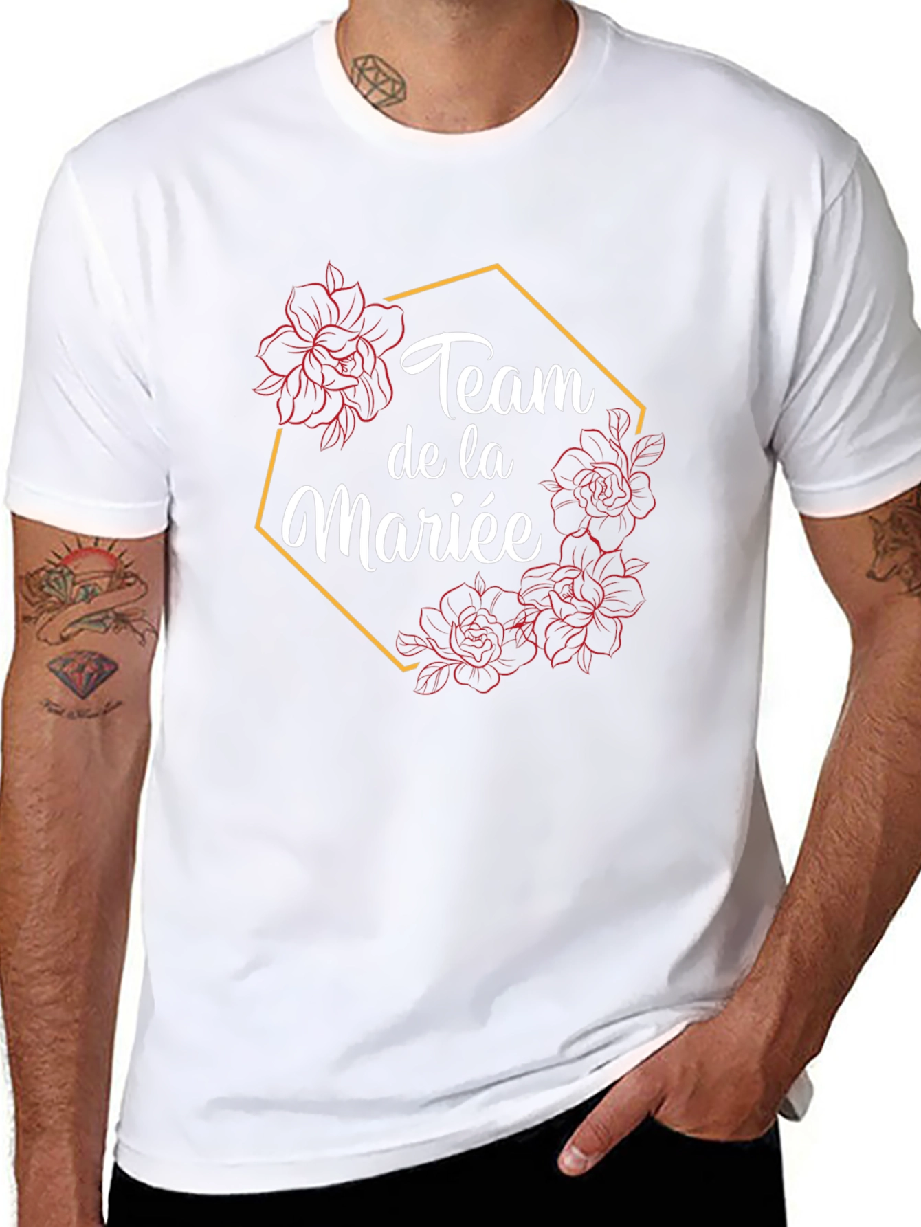 Team de la Mariée Black Graphic Tee