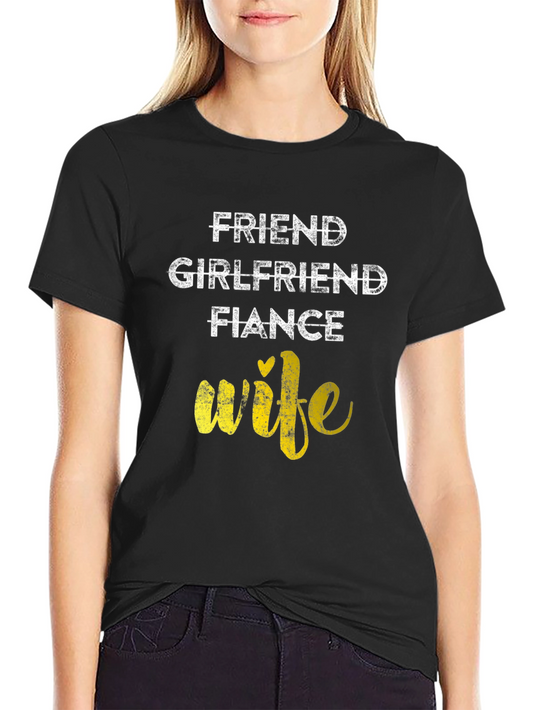 Evolved to Wife Graphic Tee - Black