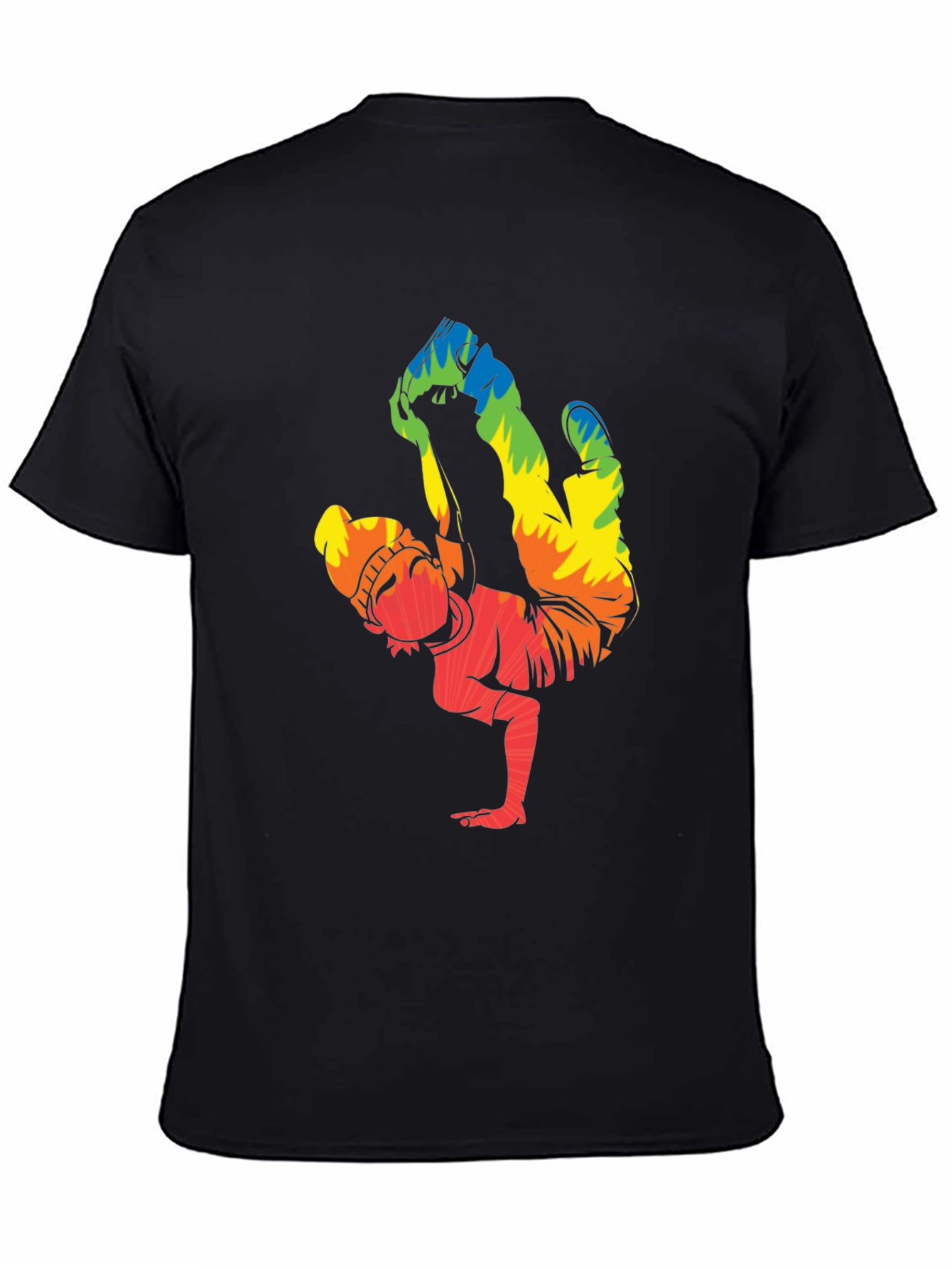 Rainbow Breakdancer Graphic T-Shirt - Street Style Tee