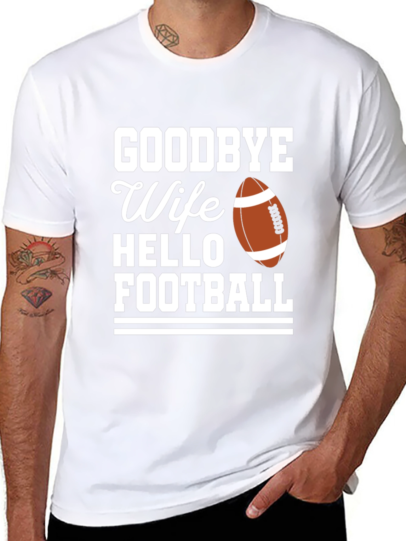 Goodbye Wife Hello Football Graphic Tee