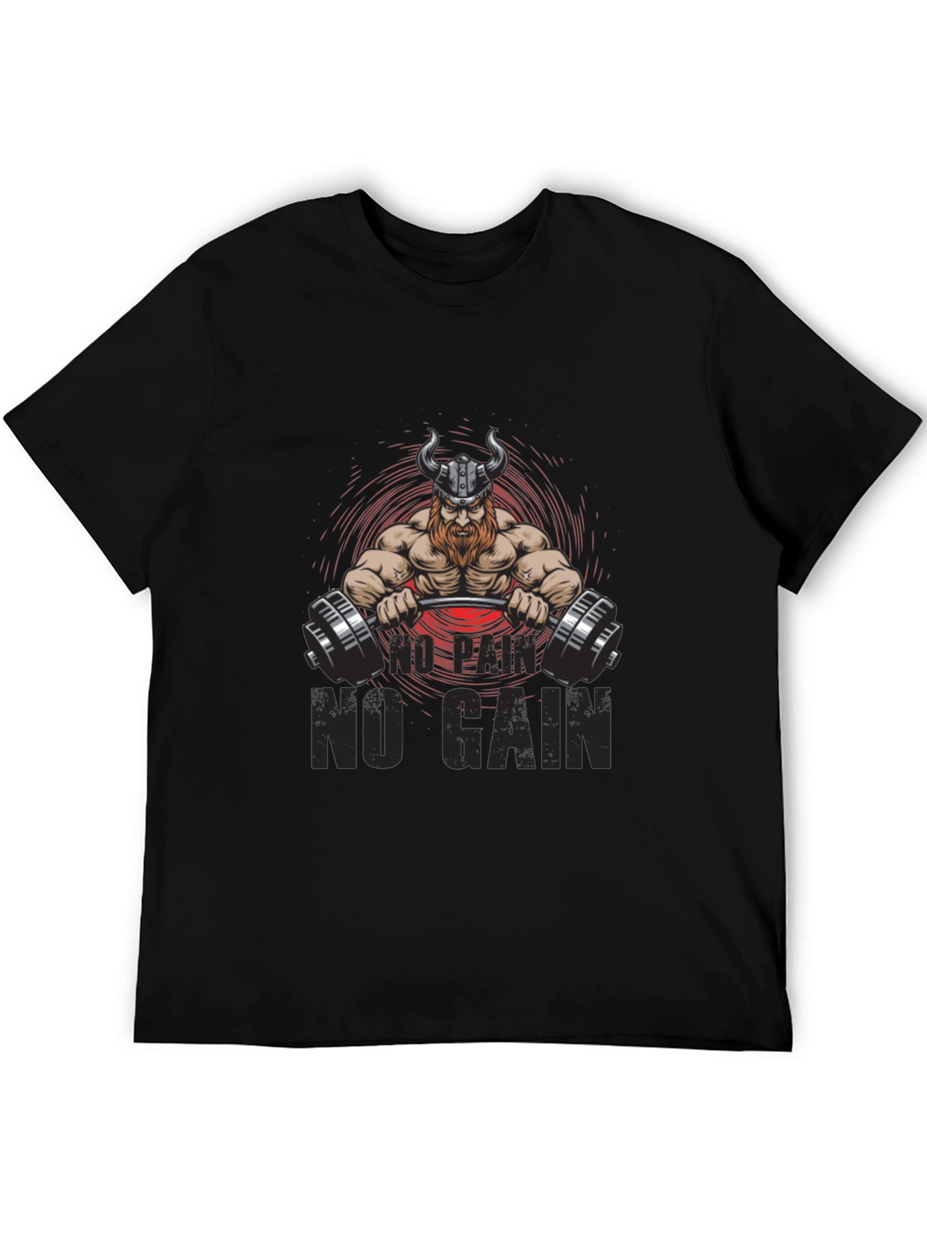Viking Gym T-Shirt - No Pain No Gain Design