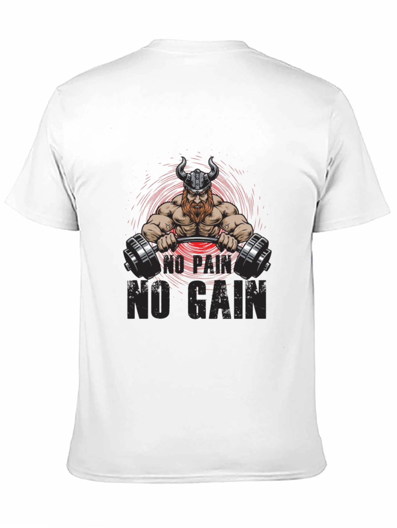Viking Gym T-Shirt - No Pain No Gain Design